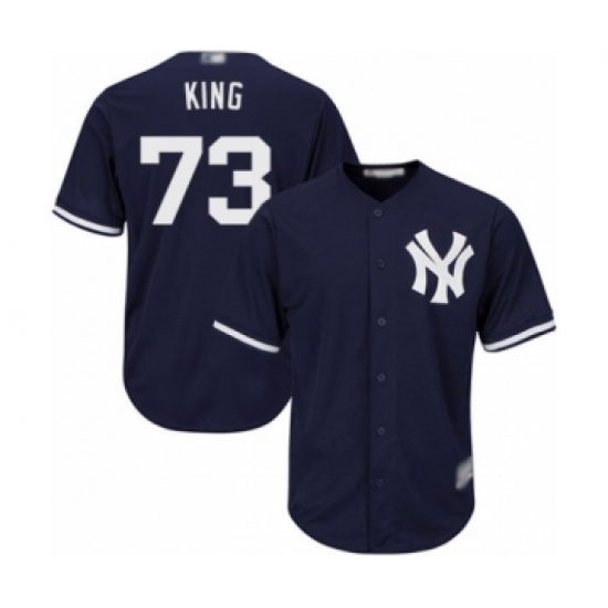Youth New York Yankees #73 Mike King Authentic Navy Blue Alternate Baseball Player Jersey Youth New York Yankees #73 Mike King Authentic Navy Blue Alternate Baseball Player Jersey