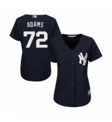 Women's New York Yankees #72 Chance Adams Authentic Navy Blue Alternate Baseball Player Jersey Women's New York Yankees #72 Chance Adams Authentic Navy Blue Alternate Baseball Player Jersey