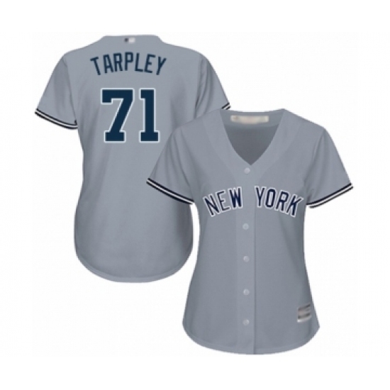 Women's New York Yankees #71 Stephen Tarpley Authentic Grey Road Baseball Player Jersey Women's New York Yankees #71 Stephen Tarpley Authentic Grey Road Baseball Player Jersey