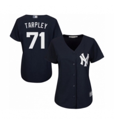 Women's New York Yankees #71 Stephen Tarpley Authentic Navy Blue Alternate Baseball Player Jersey Women's New York Yankees #71 Stephen Tarpley Authentic Navy Blue Alternate Baseball Player Jersey