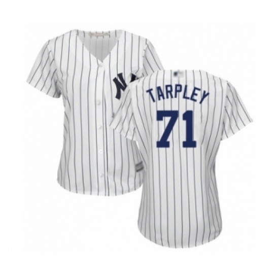 Women's New York Yankees #71 Stephen Tarpley Authentic White Home Baseball Player Jersey Women's New York Yankees #71 Stephen Tarpley Authentic White Home Baseball Player Jersey