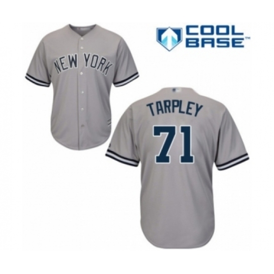 Youth New York Yankees #71 Stephen Tarpley Authentic Grey Road Baseball Player Jersey Youth New York Yankees #71 Stephen Tarpley Authentic Grey Road Baseball Player Jersey