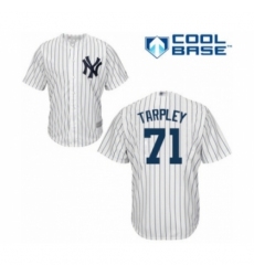 Youth New York Yankees #71 Stephen Tarpley Authentic White Home Baseball Player Jersey Youth New York Yankees #71 Stephen Tarpley Authentic White Home Baseball Player Jersey