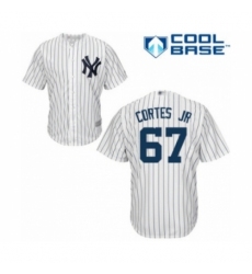 Youth New York Yankees #67 Nestor Cortes Jr. Authentic White Home Baseball Player Jersey