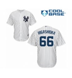 Youth New York Yankees #66 Kyle Higashioka Authentic White Home Baseball Player Jersey