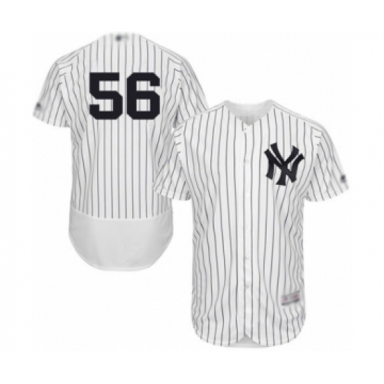 Men's New York Yankees #56 Jonathan Holder White Home Flex Base Authentic Collection Baseball Player Jersey Men's New York Yankees #56 Jonathan Holder White Home Flex Base Authentic Collection Baseball Player Jersey