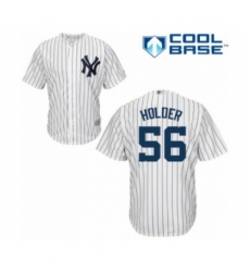 Youth New York Yankees #56 Jonathan Holder Authentic White Home Baseball Player Jersey Youth New York Yankees #56 Jonathan Holder Authentic White Home Baseball Player Jersey