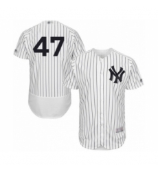 Men's New York Yankees #47 Jordan Montgomery White Home Flex Base Authentic Collection Baseball Player Jersey Men's New York Yankees #47 Jordan Montgomery White Home Flex Base Authentic Collection Baseball Player Jersey