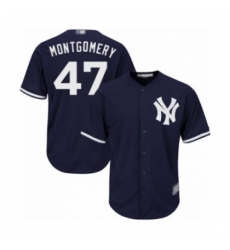 Youth New York Yankees #47 Jordan Montgomery Authentic Navy Blue Alternate Baseball Player Jersey Youth New York Yankees #47 Jordan Montgomery Authentic Navy Blue Alternate Baseball Player Jersey