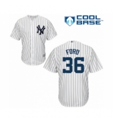 Youth New York Yankees #36 Mike Ford Authentic White Home Baseball Player Jersey Youth New York Yankees #36 Mike Ford Authentic White Home Baseball Player Jersey