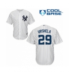 Youth New York Yankees #29 Gio Urshela Authentic White Home Baseball Player Jersey