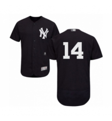 Men's New York Yankees #14 Tyler Wade Navy Blue Alternate Flex Base Authentic Collection Baseball Player Jersey
