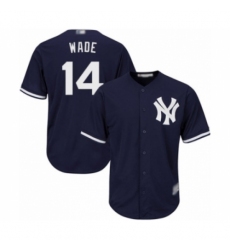 Youth New York Yankees #14 Tyler Wade Authentic Navy Blue Alternate Baseball Player Jersey