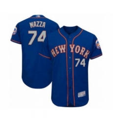 Men's New York Mets #74 Chris Mazza Royal Gray Alternate Flex Base Authentic Collection Baseball Player Jersey