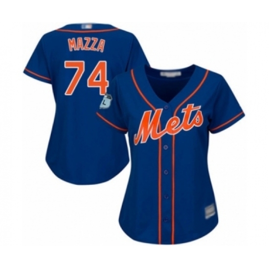 Women's New York Mets #74 Chris Mazza Authentic Royal Blue Alternate Home Cool Base Baseball Player Jersey Women's New York Mets #74 Chris Mazza Authentic Royal Blue Alternate Home Cool Base Baseball Player Jersey