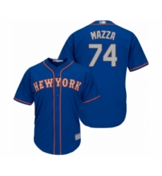 Youth New York Mets #74 Chris Mazza Authentic Royal Blue Alternate Road Cool Base Baseball Player Jersey