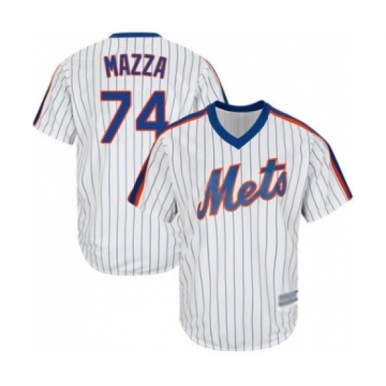 Youth New York Mets #74 Chris Mazza Authentic White Alternate Cool Base Baseball Player Jersey Youth New York Mets #74 Chris Mazza Authentic White Alternate Cool Base Baseball Player Jersey