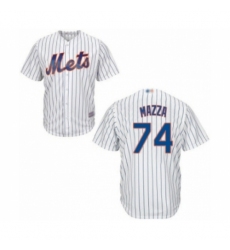 Youth New York Mets #74 Chris Mazza Authentic White Home Cool Base Baseball Player Jersey