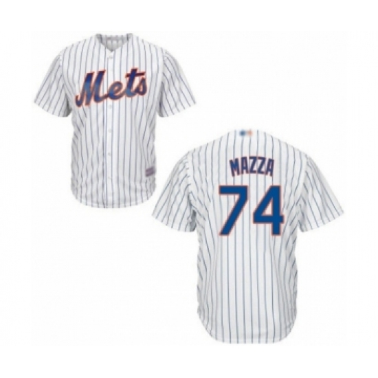 Youth New York Mets #74 Chris Mazza Authentic White Home Cool Base Baseball Player Jersey Youth New York Mets #74 Chris Mazza Authentic White Home Cool Base Baseball Player Jersey