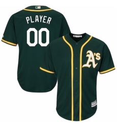 Men's Oakland Athletics Majestic Athletic Green Cool Base Custom Jersey