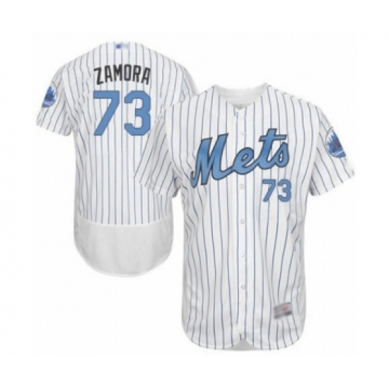 Men's New York Mets #73 Daniel Zamora Authentic White 2016 Father's Day Fashion Flex Base Baseball Player Jersey Men's New York Mets #73 Daniel Zamora Authentic White 2016 Father's Day Fashion Flex Base Baseball Player Jersey