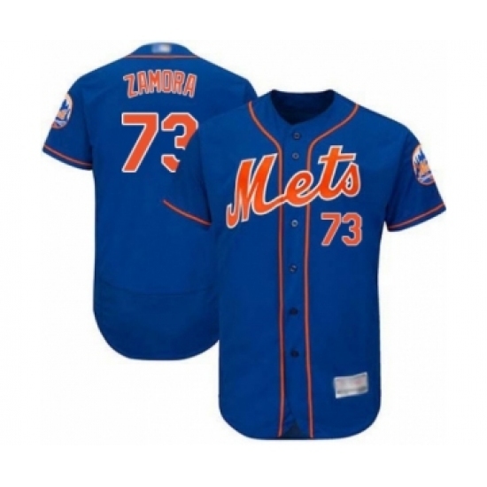 Men's New York Mets #73 Daniel Zamora Royal Blue Alternate Flex Base Authentic Collection Baseball Player Jersey Men's New York Mets #73 Daniel Zamora Royal Blue Alternate Flex Base Authentic Collection Baseball Player Jersey