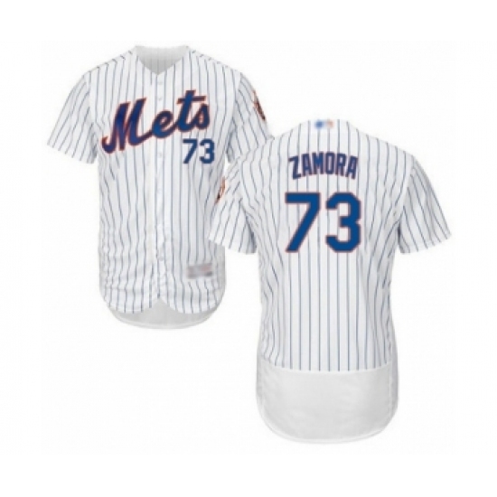 Men's New York Mets #73 Daniel Zamora White Home Flex Base Authentic Collection Baseball Player Jersey Men's New York Mets #73 Daniel Zamora White Home Flex Base Authentic Collection Baseball Player Jersey
