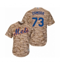 Women's New York Mets #73 Daniel Zamora Authentic Camo Alternate Cool Base Baseball Player Jersey