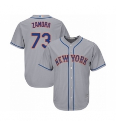 Youth New York Mets #73 Daniel Zamora Authentic Grey Road Cool Base Baseball Player Jersey