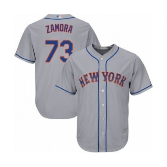 Youth New York Mets #73 Daniel Zamora Authentic Grey Road Cool Base Baseball Player Jersey Youth New York Mets #73 Daniel Zamora Authentic Grey Road Cool Base Baseball Player Jersey