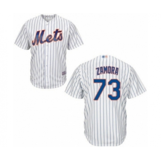 Youth New York Mets #73 Daniel Zamora Authentic White Home Cool Base Baseball Player Jersey Youth New York Mets #73 Daniel Zamora Authentic White Home Cool Base Baseball Player Jersey
