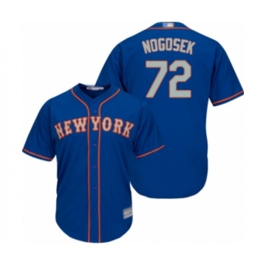 Youth New York Mets #72 Stephen Nogosek Authentic Royal Blue Alternate Road Cool Base Baseball Player Jersey Youth New York Mets #72 Stephen Nogosek Authentic Royal Blue Alternate Road Cool Base Baseball Player Jersey