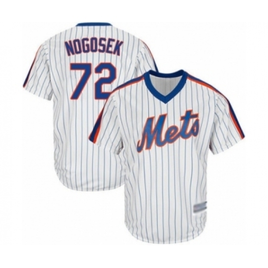 Youth New York Mets #72 Stephen Nogosek Authentic White Alternate Cool Base Baseball Player Jersey Youth New York Mets #72 Stephen Nogosek Authentic White Alternate Cool Base Baseball Player Jersey
