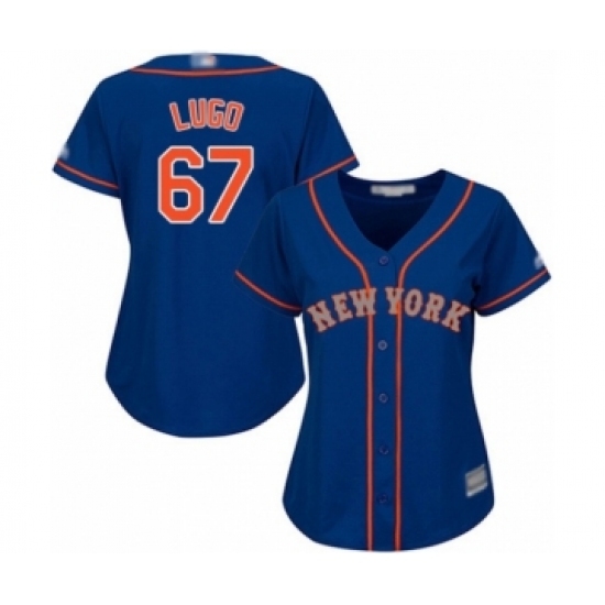 Women's New York Mets #67 Seth Lugo Authentic Royal Blue Alternate Road Cool Base Baseball Player Jersey Women's New York Mets #67 Seth Lugo Authentic Royal Blue Alternate Road Cool Base Baseball Player Jersey