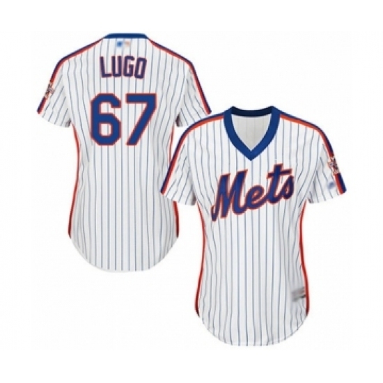 Women's New York Mets #67 Seth Lugo Authentic White Alternate Cool Base Baseball Player Jersey Women's New York Mets #67 Seth Lugo Authentic White Alternate Cool Base Baseball Player Jersey