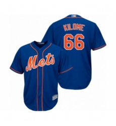 Youth New York Mets #66 Franklyn Kilome Authentic Royal Blue Alternate Home Cool Base Baseball Player Jersey