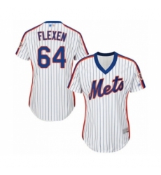 Women's New York Mets #64 Chris Flexen Authentic White Alternate Cool Base Baseball Player Jersey