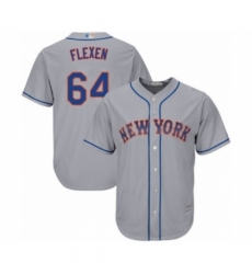 Youth New York Mets #64 Chris Flexen Authentic Grey Road Cool Base Baseball Player Jersey