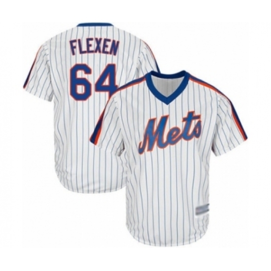 Youth New York Mets #64 Chris Flexen Authentic White Alternate Cool Base Baseball Player Jersey Youth New York Mets #64 Chris Flexen Authentic White Alternate Cool Base Baseball Player Jersey