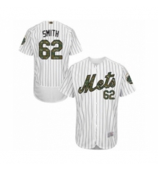 Men's New York Mets #62 Drew Smith Authentic White 2016 Memorial Day Fashion Flex Base Baseball Player Jersey