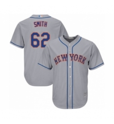Youth New York Mets #62 Drew Smith Authentic Grey Road Cool Base Baseball Player Jersey