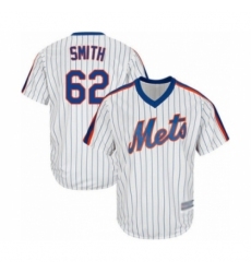 Youth New York Mets #62 Drew Smith Authentic White Alternate Cool Base Baseball Player Jersey