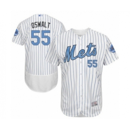 Men's New York Mets #55 Corey Oswalt Authentic White 2016 Father's Day Fashion Flex Base Baseball Player Jersey Men's New York Mets #55 Corey Oswalt Authentic White 2016 Father's Day Fashion Flex Base Baseball Player Jersey
