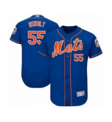 Men's New York Mets #55 Corey Oswalt Royal Blue Alternate Flex Base Authentic Collection Baseball Player Jersey Men's New York Mets #55 Corey Oswalt Royal Blue Alternate Flex Base Authentic Collection Baseball Player Jersey