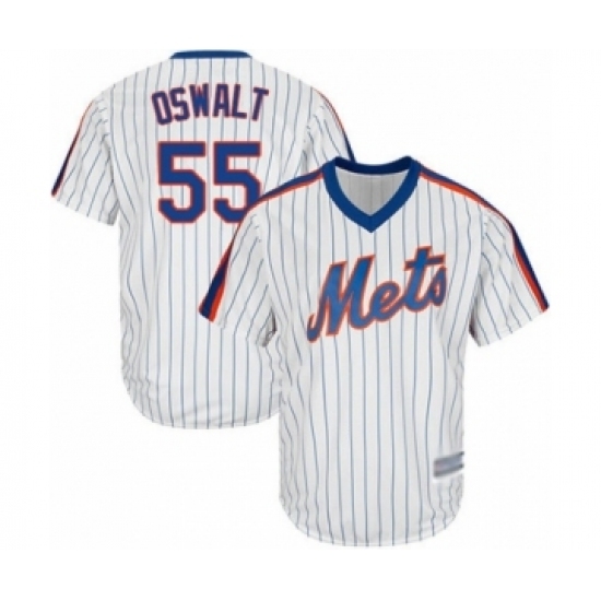 Youth New York Mets #55 Corey Oswalt Authentic White Alternate Cool Base Baseball Player Jersey Youth New York Mets #55 Corey Oswalt Authentic White Alternate Cool Base Baseball Player Jersey