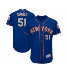 Men's New York Mets #51 Paul Sewald Royal Gray Alternate Flex Base Authentic Collection Baseball Player Jersey Men's New York Mets #51 Paul Sewald Royal Gray Alternate Flex Base Authentic Collection Baseball Player Jersey