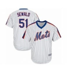 Youth New York Mets #51 Paul Sewald Authentic White Alternate Cool Base Baseball Player Jersey Youth New York Mets #51 Paul Sewald Authentic White Alternate Cool Base Baseball Player Jersey