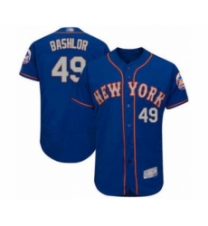 Men's New York Mets #49 Tyler Bashlor Royal Gray Alternate Flex Base Authentic Collection Baseball Player Jersey Men's New York Mets #49 Tyler Bashlor Royal Gray Alternate Flex Base Authentic Collection Baseball Player Jersey
