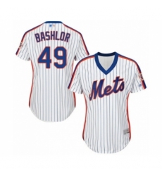 Women's New York Mets #49 Tyler Bashlor Authentic White Alternate Cool Base Baseball Player Jersey Women's New York Mets #49 Tyler Bashlor Authentic White Alternate Cool Base Baseball Player Jersey