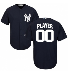 Men's New York Yankees Majestic Navy Cool Base Custom Jersey